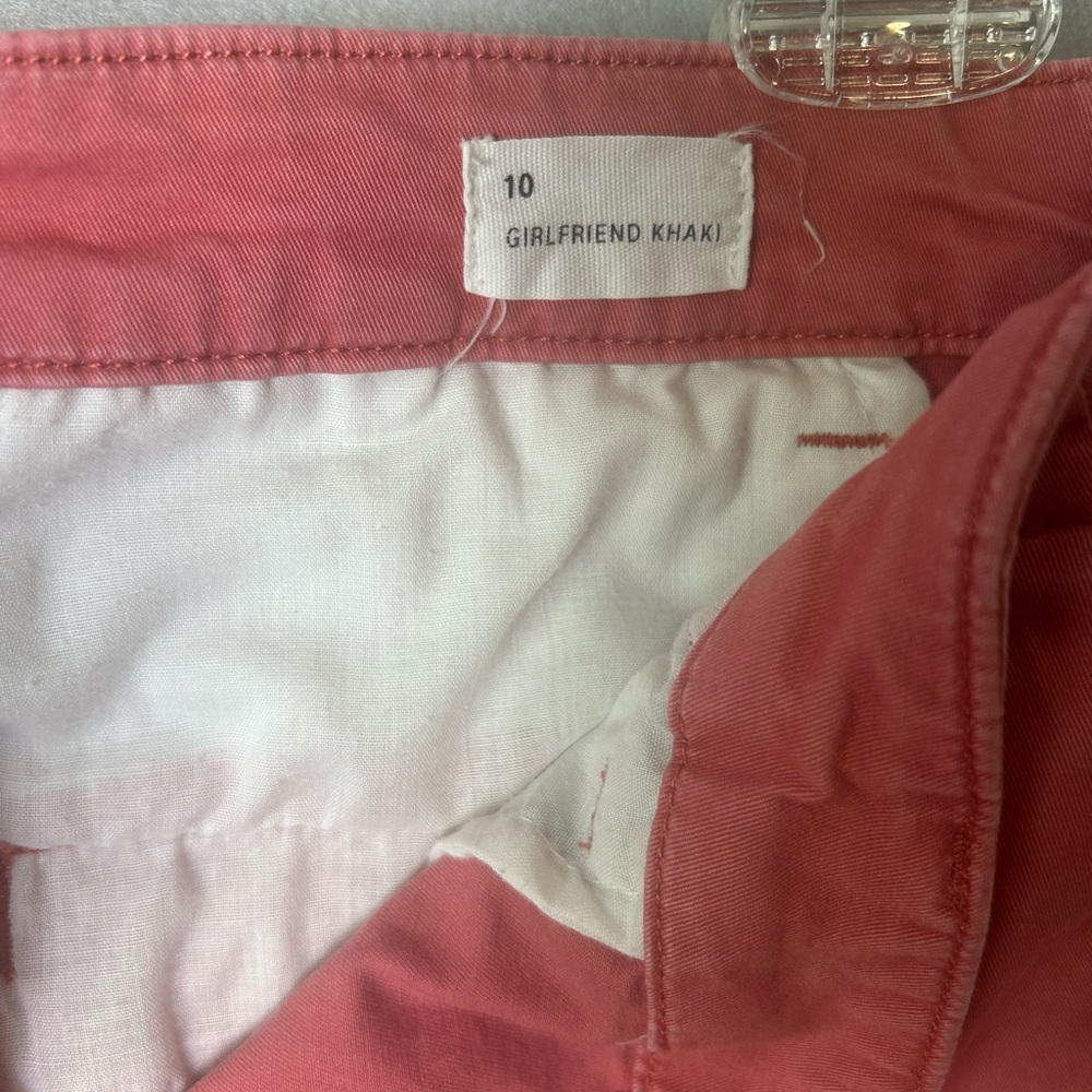 Women’s Gap Girlfriend Khaki Dusty Rose Pink Stretch Pants Feminine Sz 10 - Picture 3 of 6
